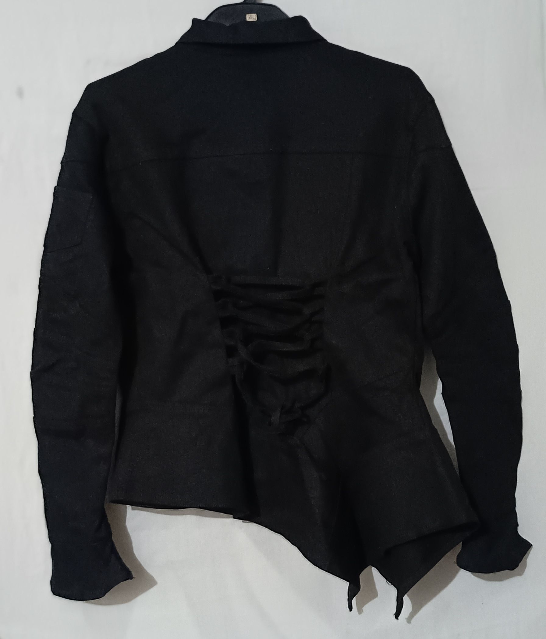Tornado Mart 🇯🇵00's Asymmetric Lace infusion Fur Jackets Size M / US 6-8 / IT 42-44 - 4 Thumbnail