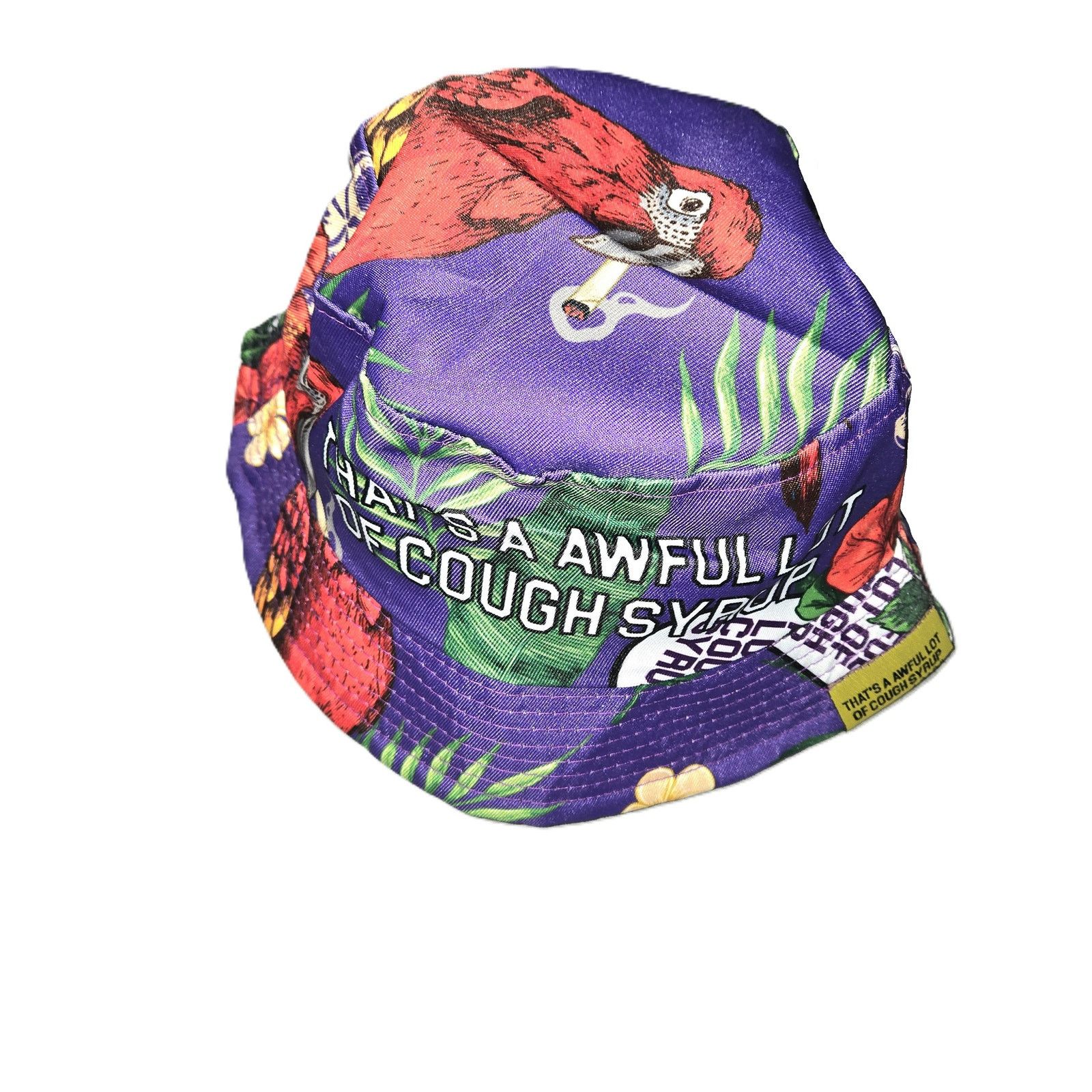 Awful Lot of Cough Syrup Thats A Awful Lot Of Cough Syrup Purple Bucket Hat Size ONE SIZE - 2 Thumbnail