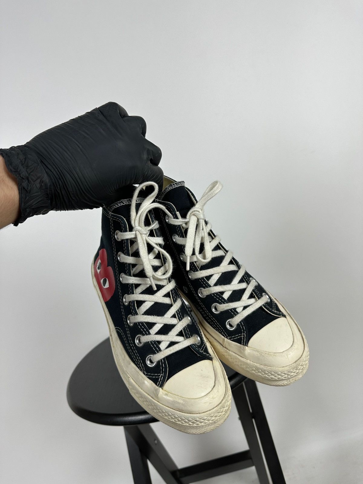 Comme des Garcons Comme Des Garçons x Chuck Taylor Converse All Star Hi Top Size US 7.5 / IT 37.5 - 10 Thumbnail