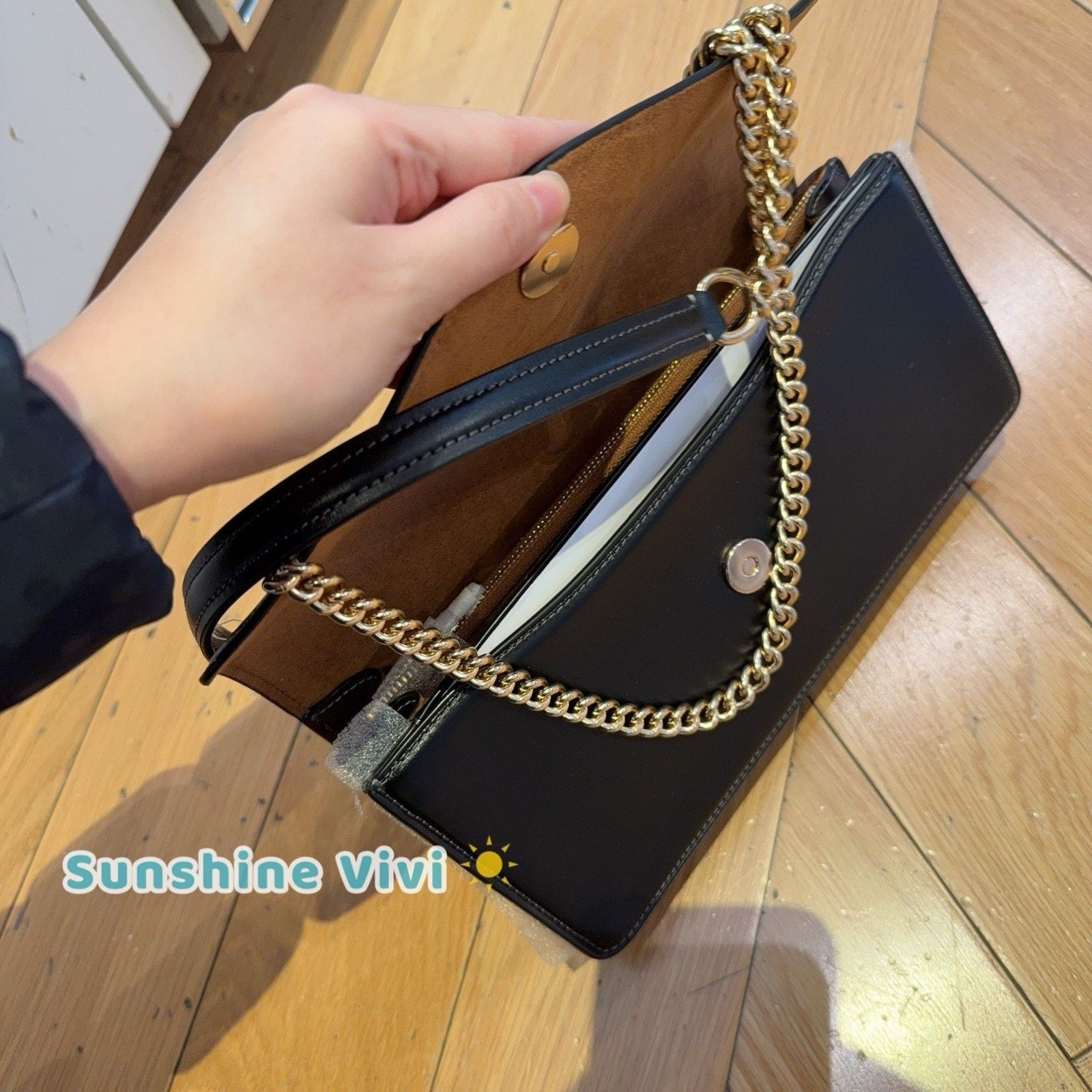 Coach NWT COACH Klare Envelope Crossbody Bag CBI98 Leather Black Size ONE SIZE - 5 Thumbnail