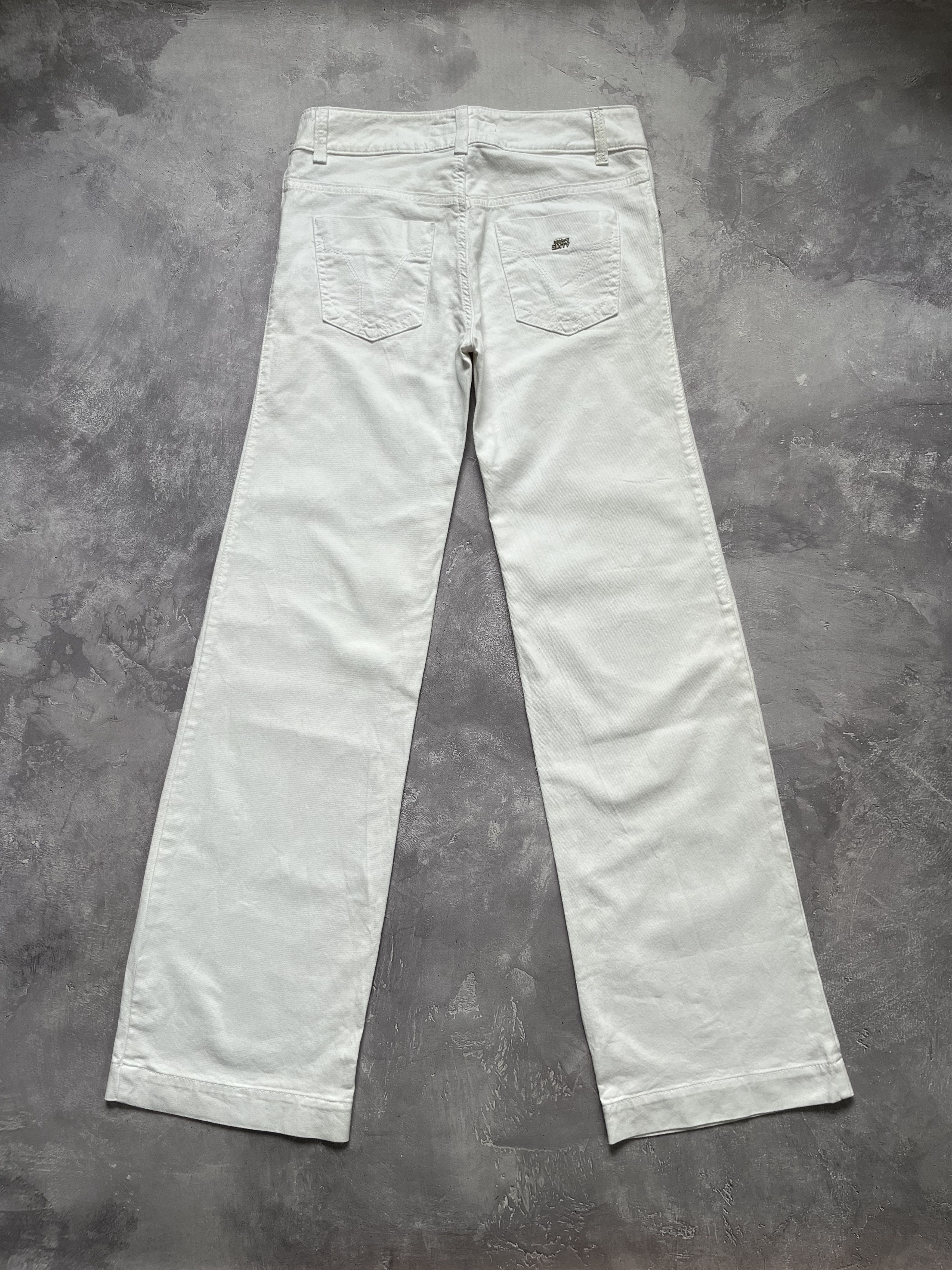 Miss Sixty Y2k Miss Sixty Pants White Wide Leg Euro - Size 28 Size 28" / US 6 / IT 42 - 1 Thumbnail