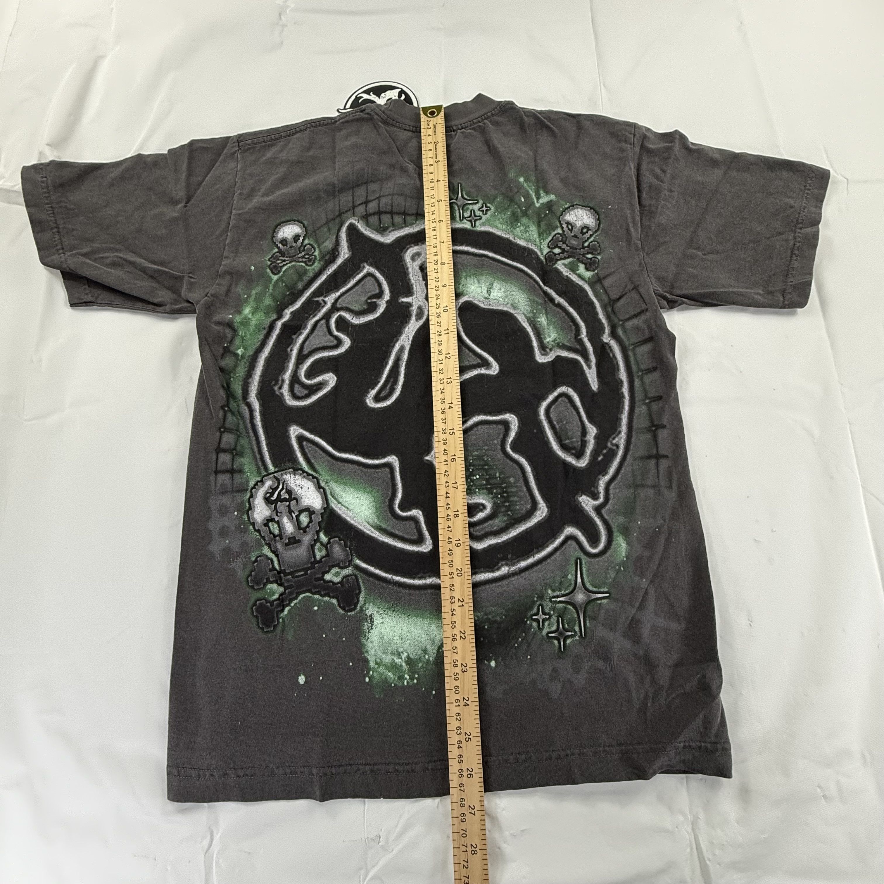 Lost hills Lost Hills Graphic T-Shirt Charcoal Gray Skulls Size S NEW Size US S / EU 44-46 / 1 - 5 Thumbnail