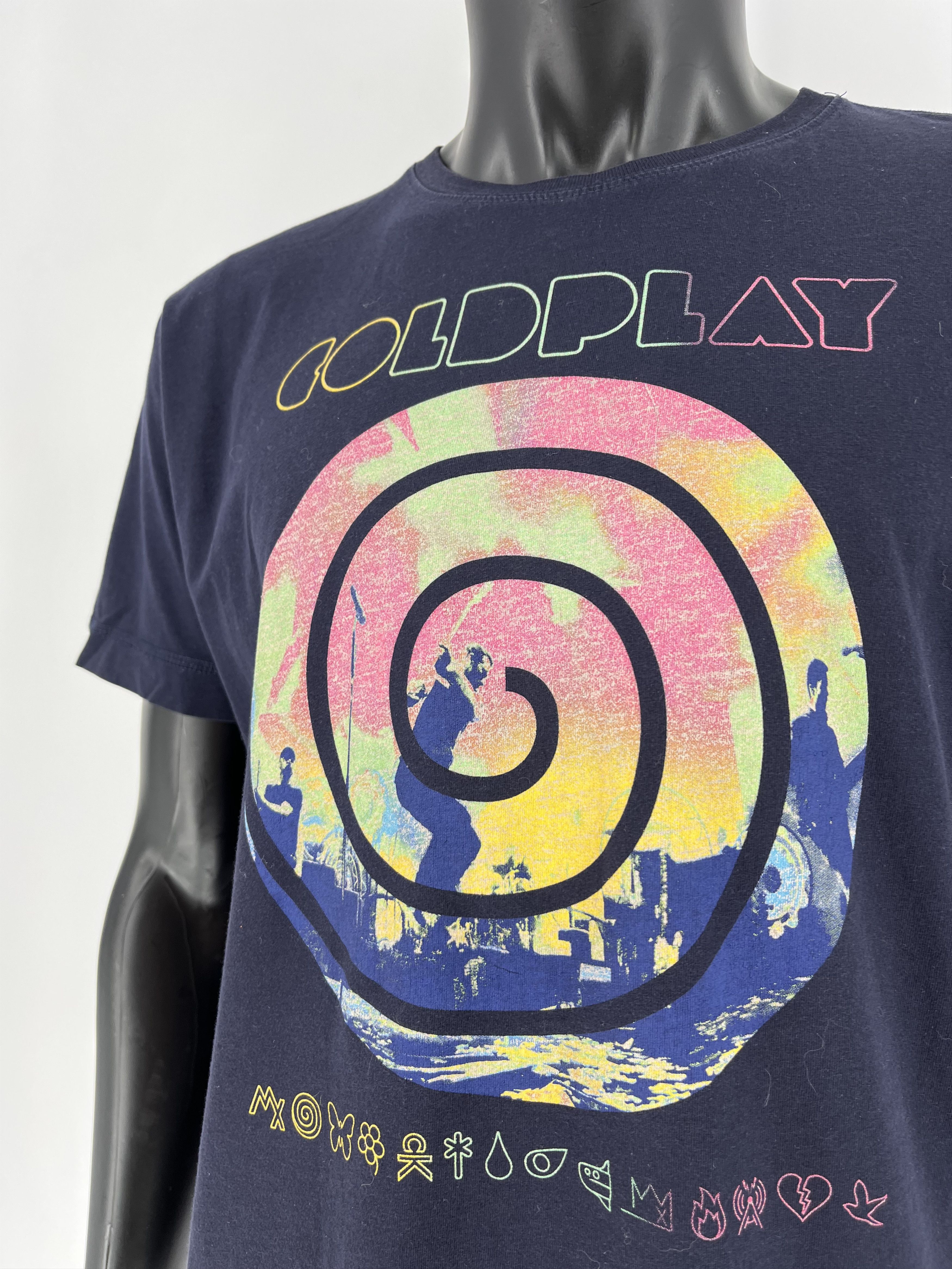 Band Tees Vintage Y2K Coldplay T Shirt Mylo Xyloto 2012 Size US L / EU 52-54 / 3 - 7 Thumbnail