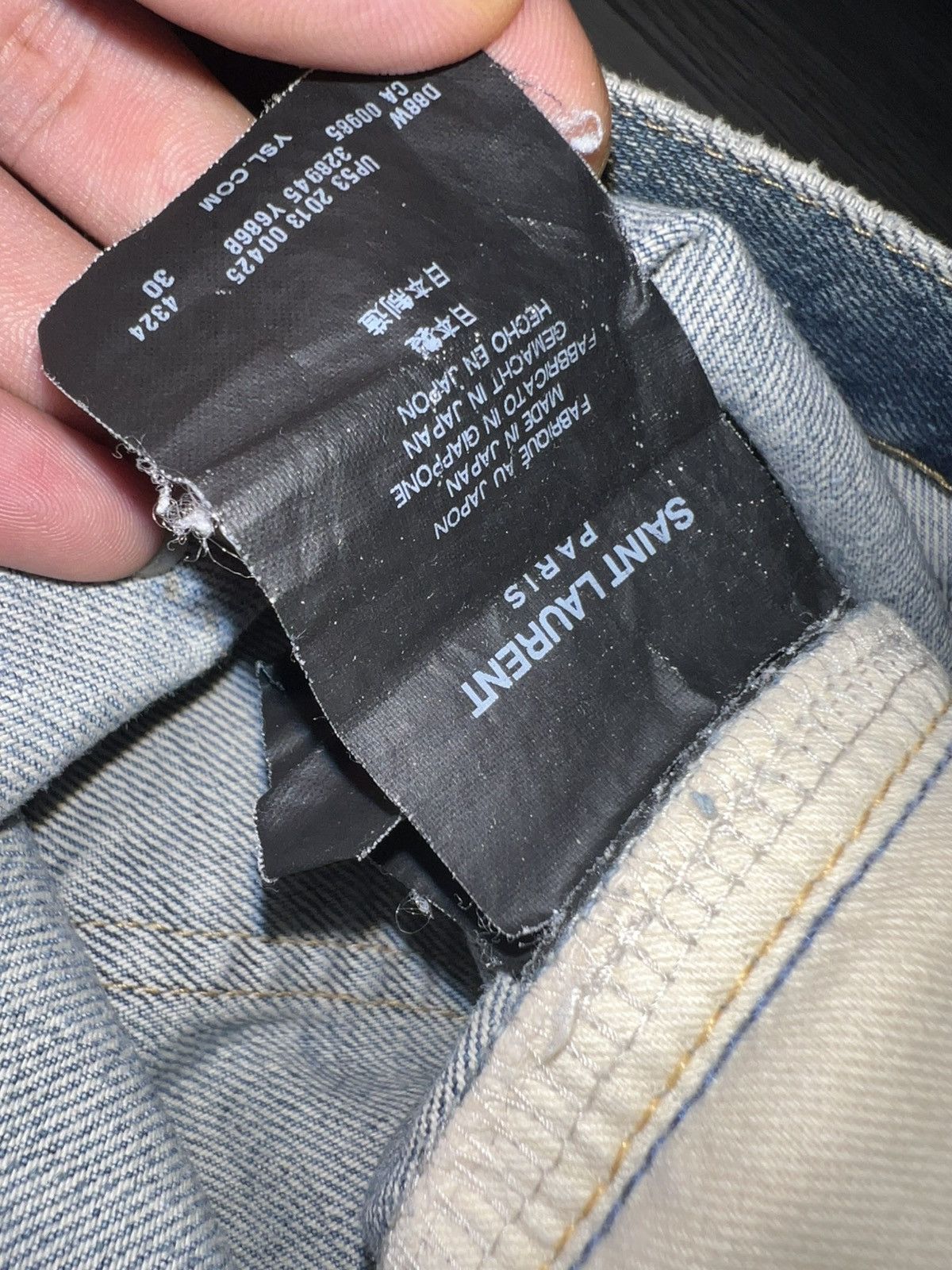 Hedi Slimane Saint Laurent Big Crash Denim Jeans Fw13 Size US 30 / EU 46 - 7 Thumbnail