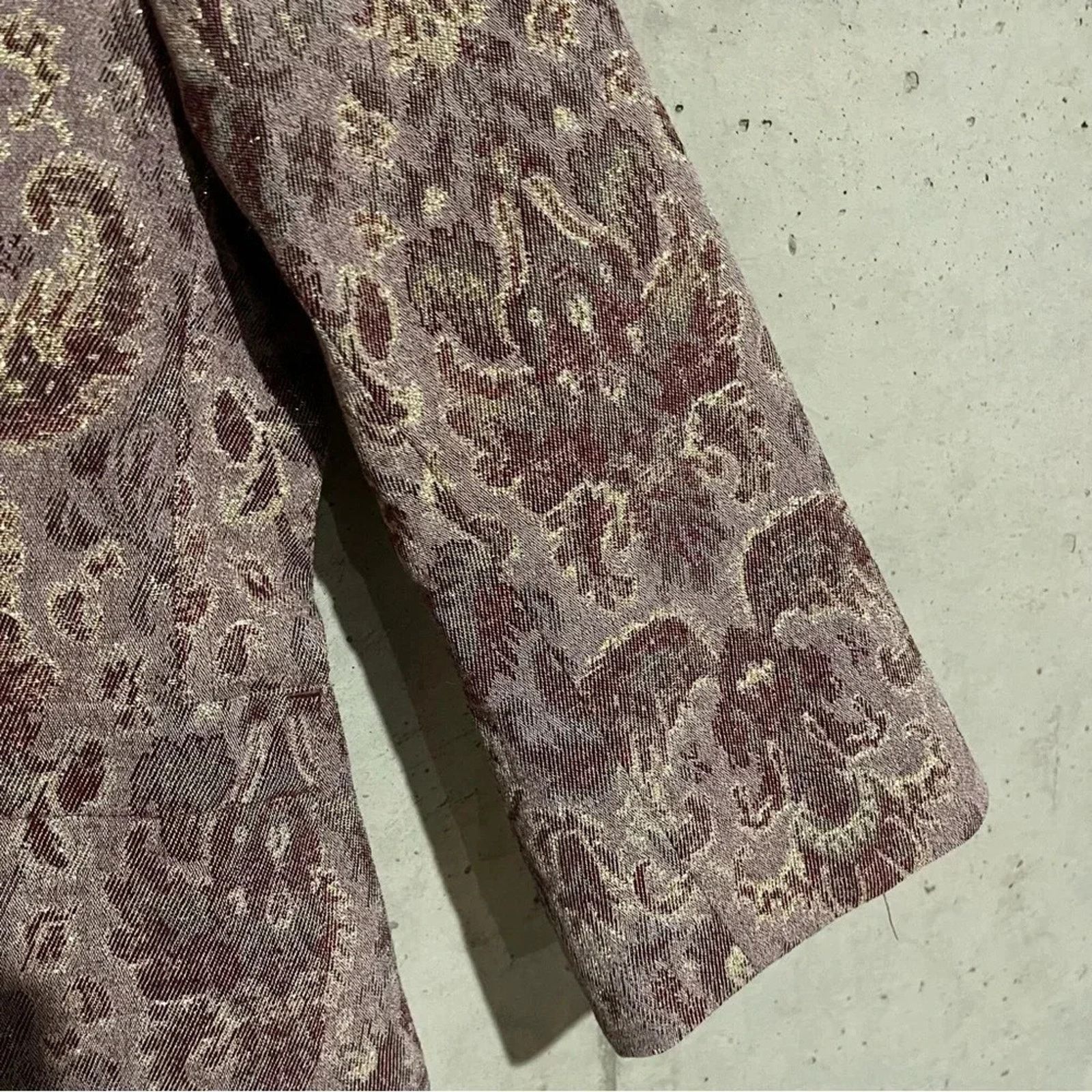 EDUN Edun Floral Print Three Button Blazer 3/4 Sleeves Sz M Size M / US 6-8 / IT 42-44 - 4 Thumbnail