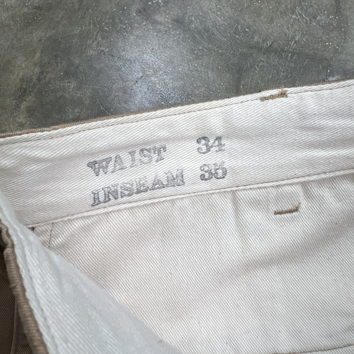 Buzz Rickson's 1990’s Buzz Rickson’s Khaki Regular fit Chino Pants Size US 32 / EU 48 - 10 Thumbnail
