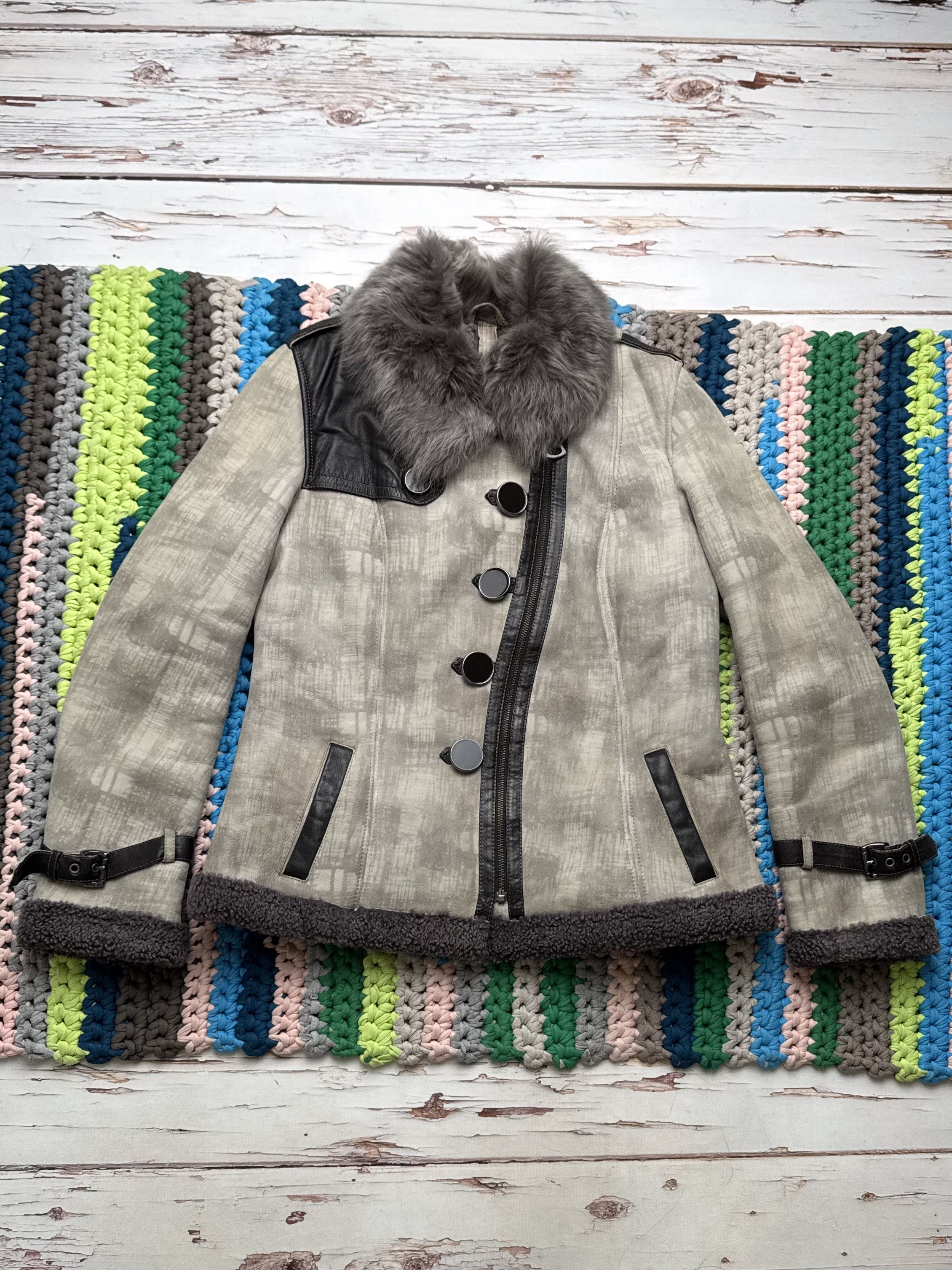 Japanese Brand Vintage Real Sheepskin Jacket (D10)(D15)(V1) Size M / US 6-8 / IT 42-44 - 1 Thumbnail