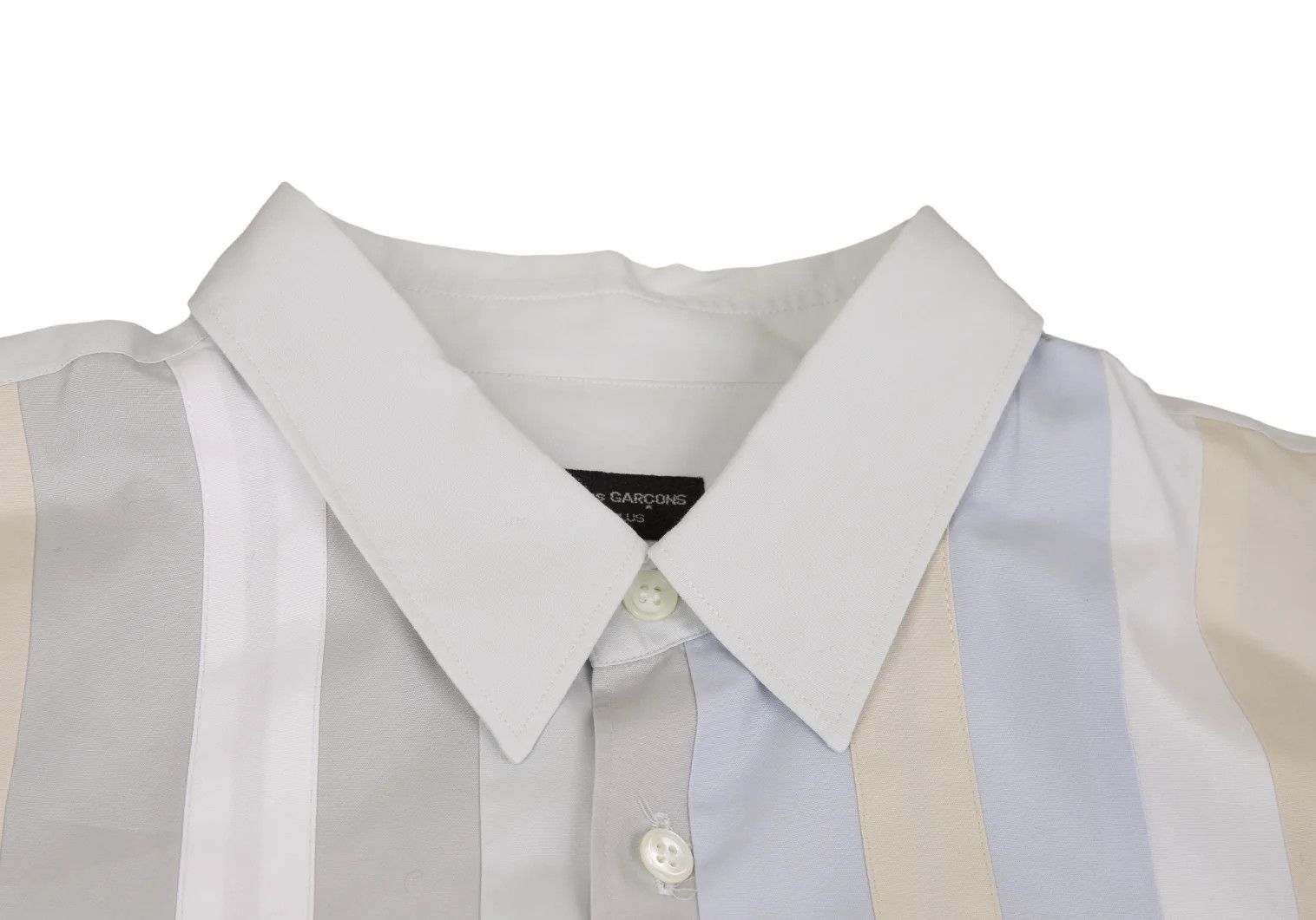 Comme des Garcons Homme Plus Multi-Stripe Long Sleeve Shirt in Light Blue and Others Size US M / EU 48-50 / 2 - 3 Thumbnail