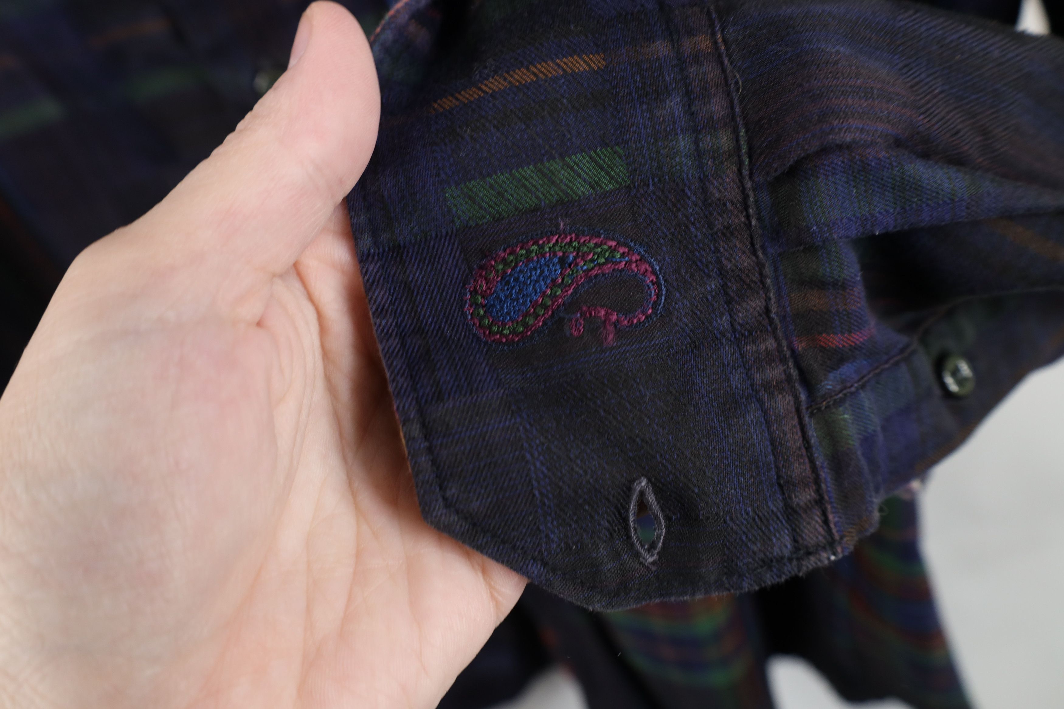 Robert Graham Robert Graham Rainbow Flower Flip Cuff Collared Button Shirt Size US XXL / EU 58 / 5 - 8 Thumbnail