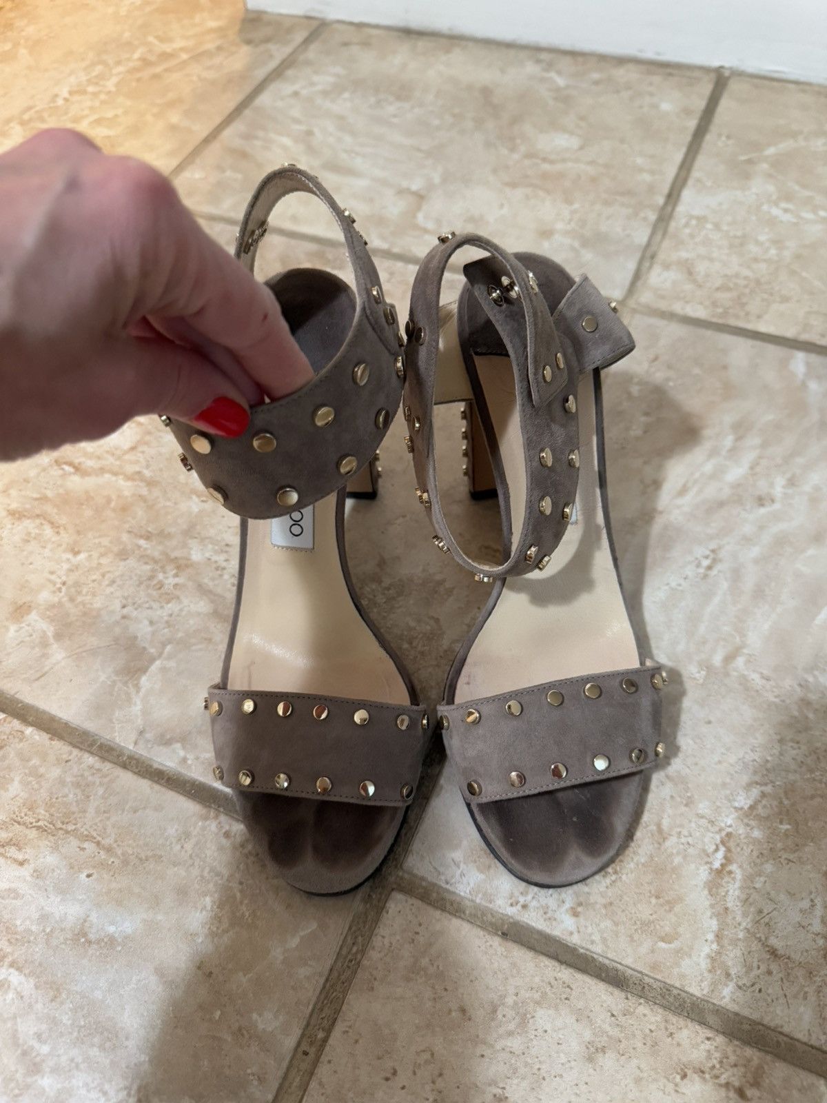 Jimmy Choo suede heeled High Heel Sandals Jimmy choo Size US 9 / IT 39 - 5 Thumbnail