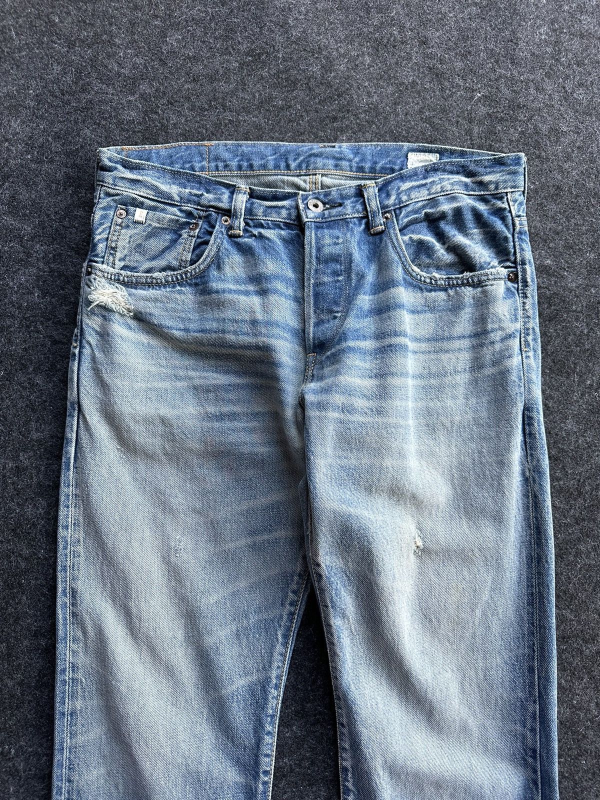 Edwin × Hysteric Glamour × Vintage Vintage Edwin 544 Selvedge Washed Blue Denim D474 Size US 32 / EU 48 - 2 Thumbnail