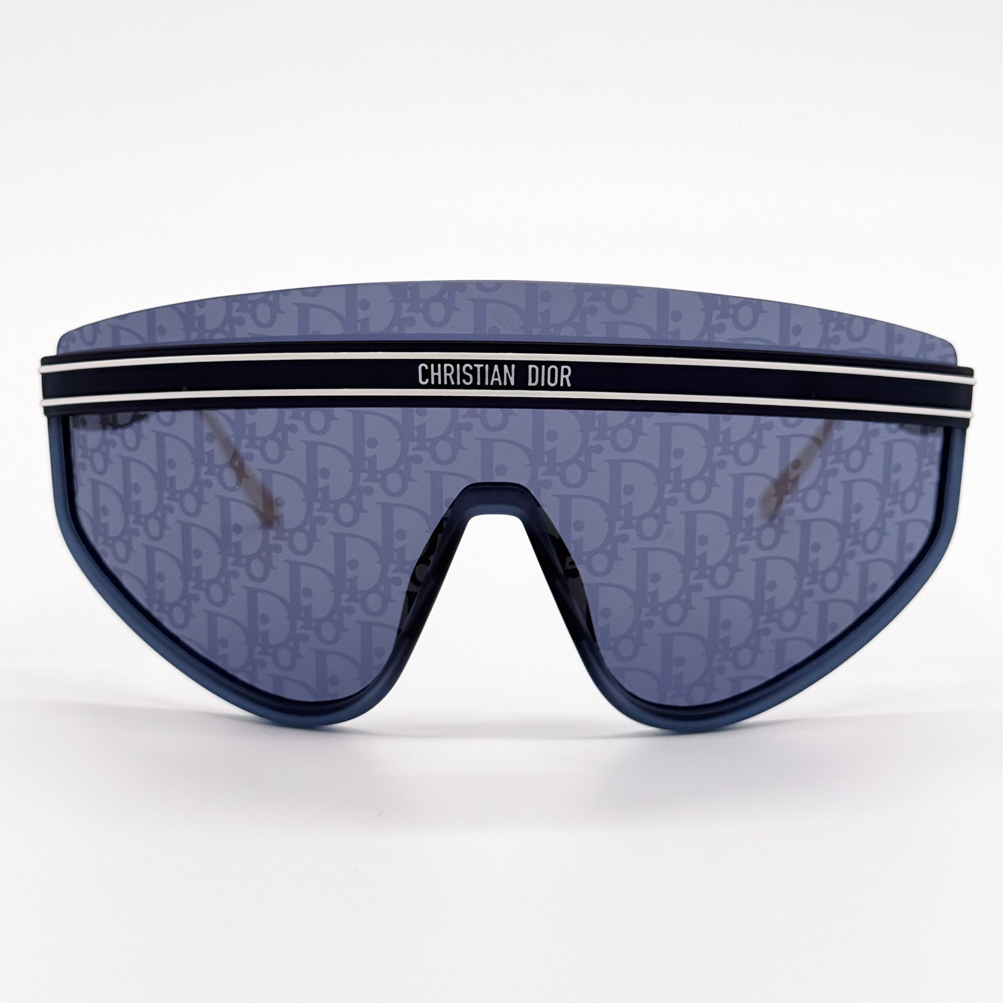 Dior NEW DIOR SUNGLASSES DIORCLUB M2U 31B8 SHIELD GOLD/BLUE Size ONE SIZE - 3 Thumbnail