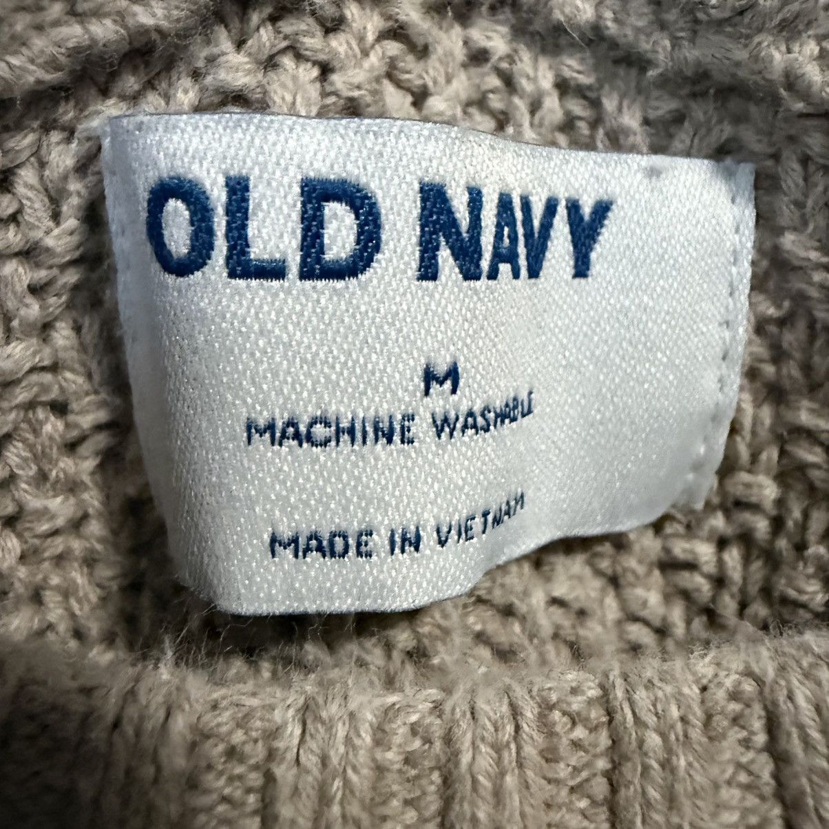 Old Navy Old Navy Textured Pullover Tunic Sweater Size M Beige Tan Size M / US 6-8 / IT 42-44 - 2 Thumbnail