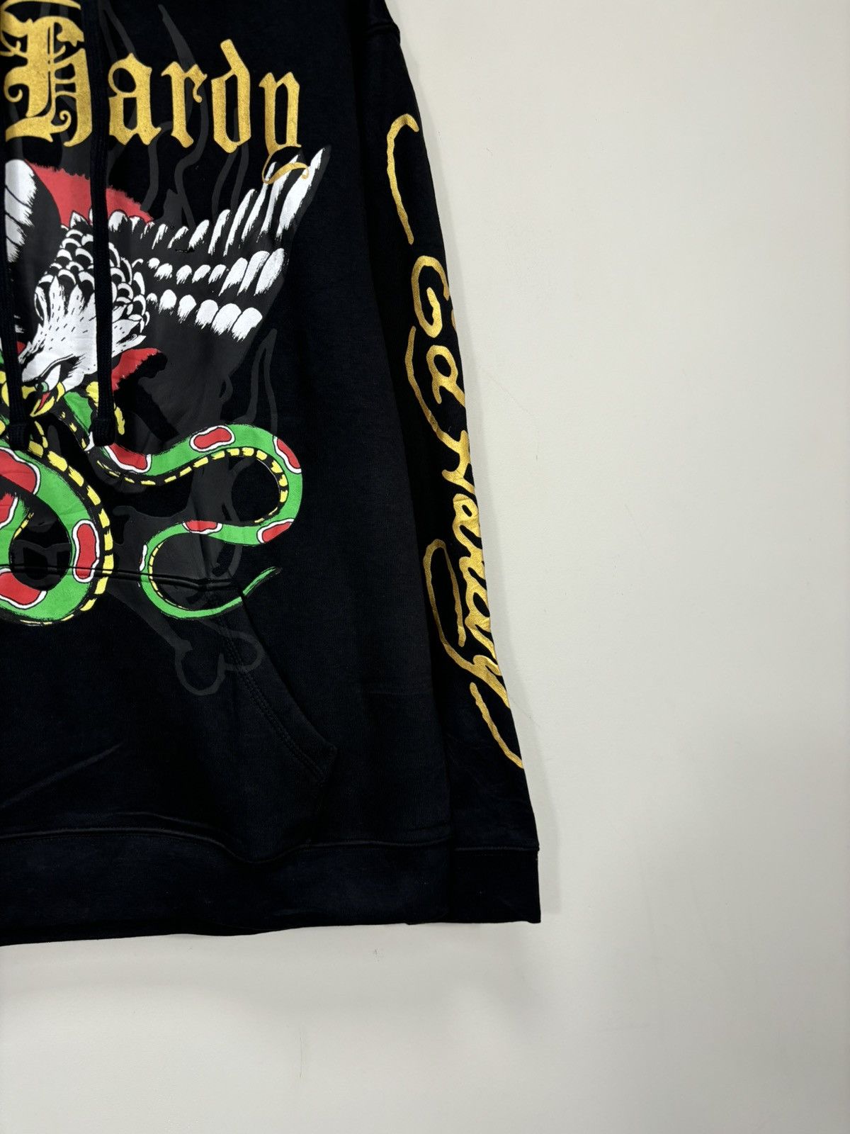 Christian Audigier Vintage Ed Hardy Eagle Snake Tattoo Logo Y2K Black Hoodie Size US XL / EU 56 / 4 - 6 Thumbnail