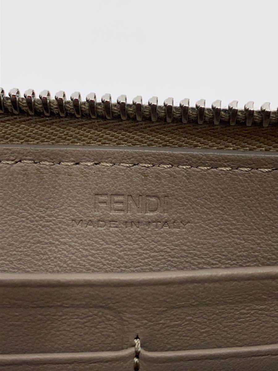 Fendi Fendi Leather Long Wallet Grey Size ONE SIZE - 3 Thumbnail