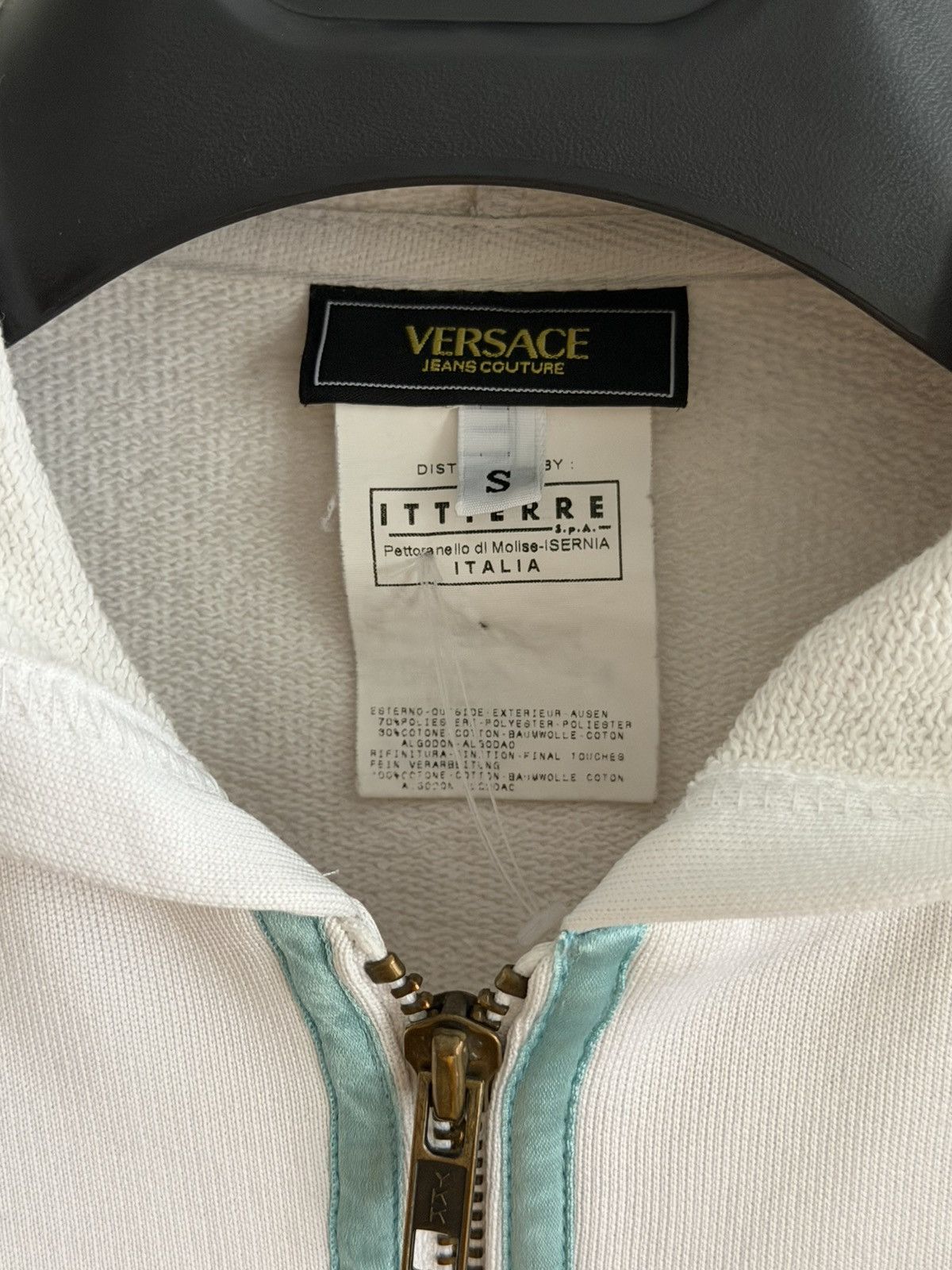 Versace Jeans Couture Vintage Versace Gotic Logo Embroidery Hoodie Size S / US 4 / IT 40 - 7 Thumbnail