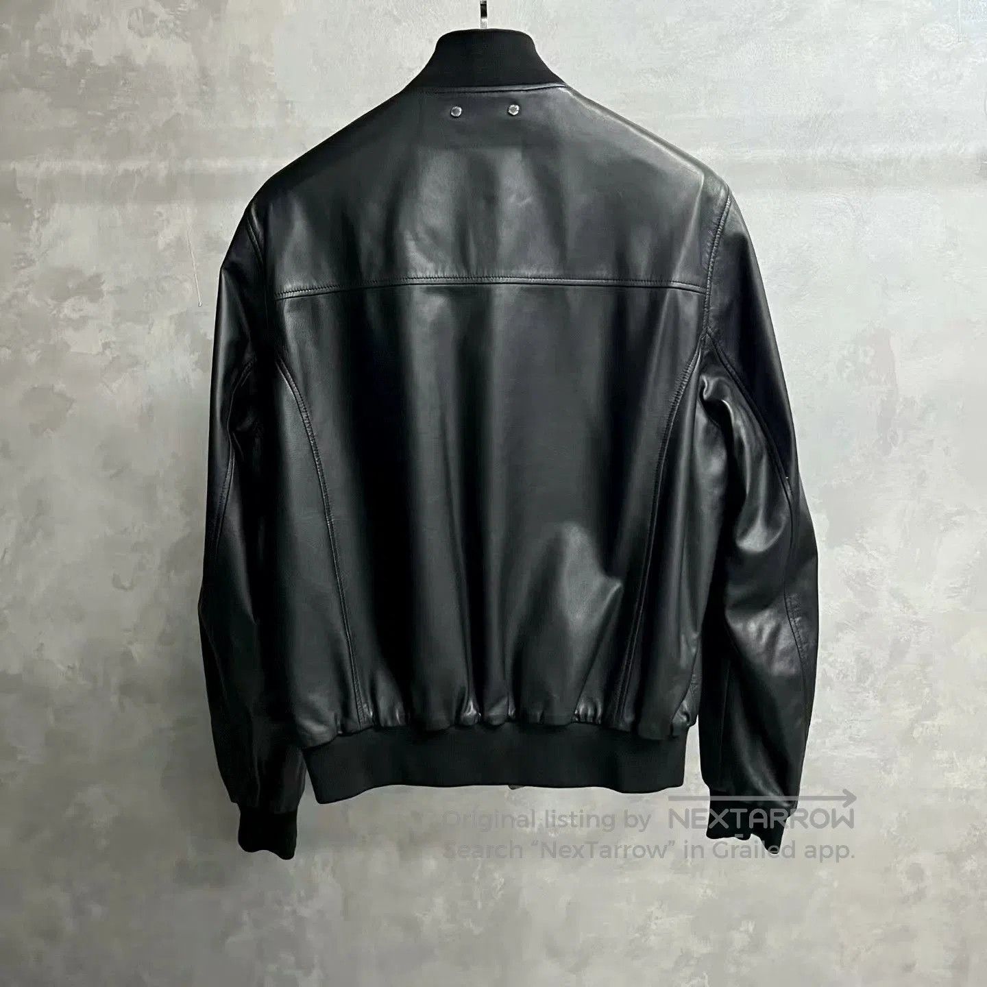 Louis Vuitton black reversible leather jacket with logo. Size US L / EU 52-54 / 3 - 2 Thumbnail