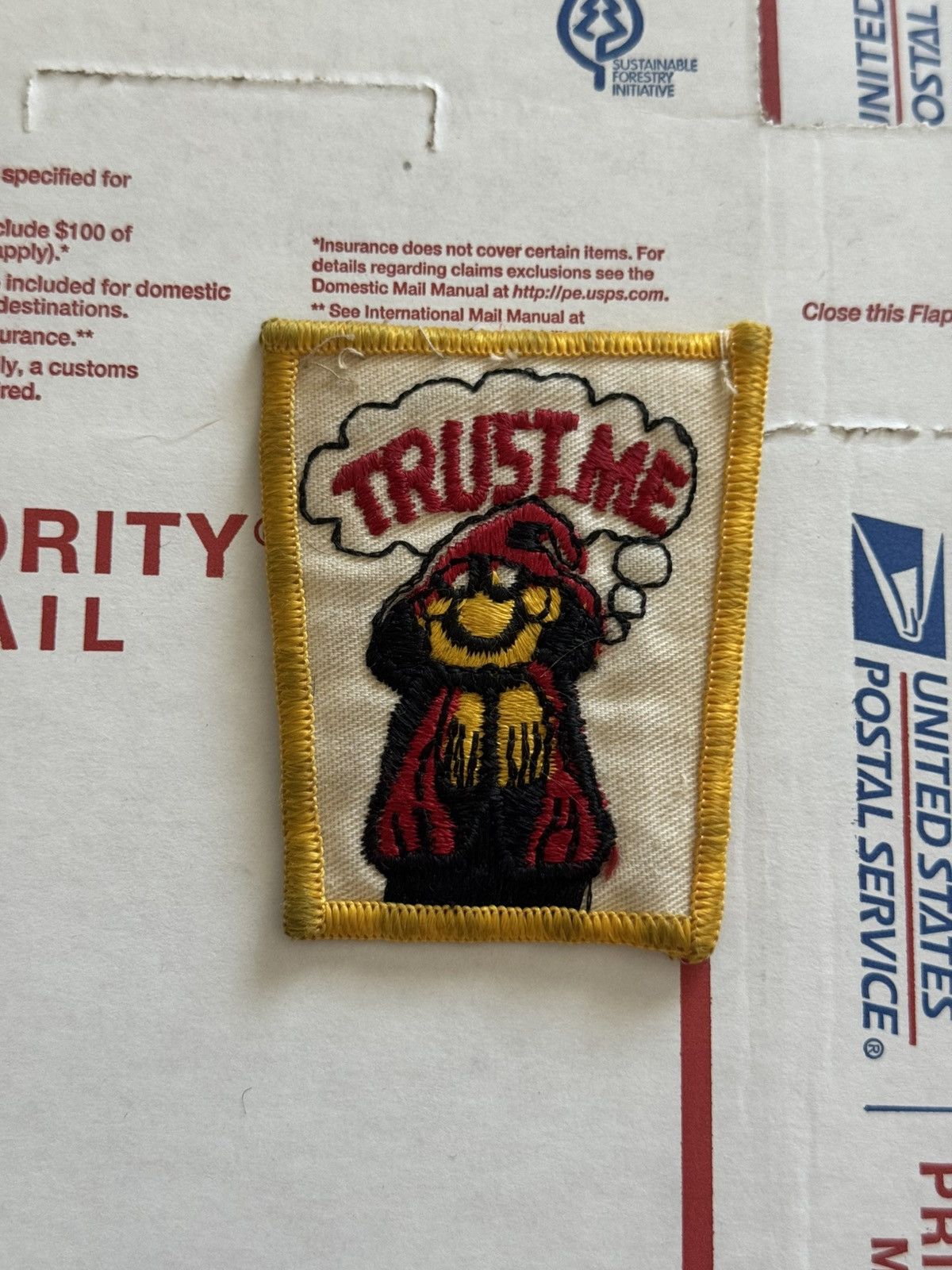 Other Trust Me Mischievous Wizard Vintage Band Patch 80s Americana Size ONE SIZE - 4 Thumbnail