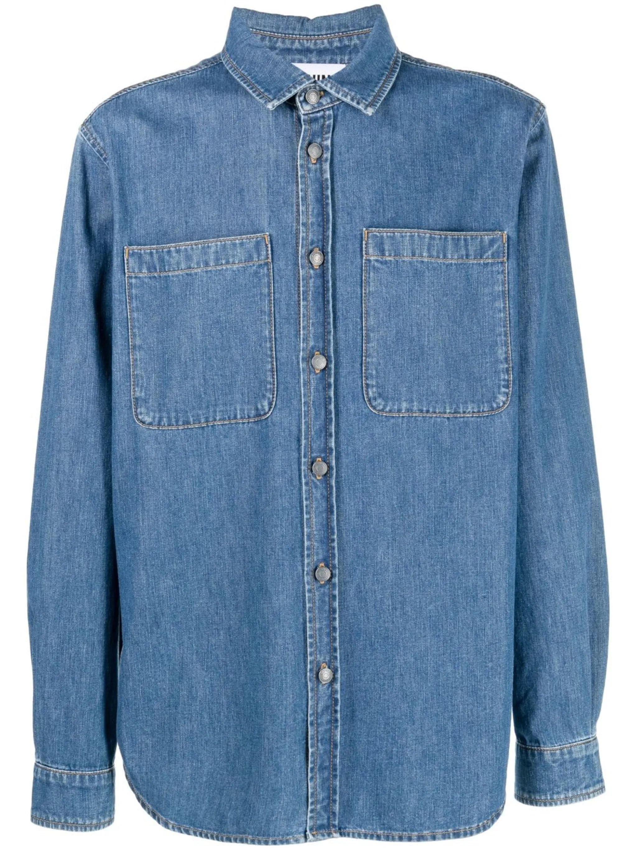 Moschino o1y0225 Denim Shirt in Blue Size US M / EU 48-50 / 2 - 1 Thumbnail