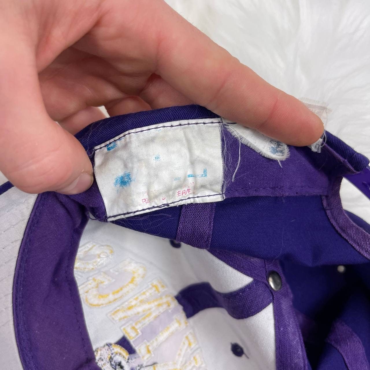 Vintage Minnesota Vikings Vintage NFL Snapback Cap Purple Size ONE SIZE - 5 Thumbnail