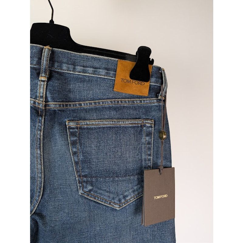 Tom Ford o1rshd1 Straight-Fit Denim Jeans in Navy Size US 33 - 14 Thumbnail