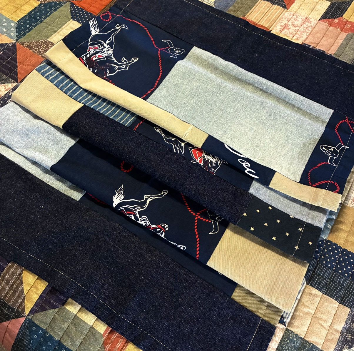 RRL Ralph Lauren CUSTOM RRL/RL SCARF (100% UPCYCLED RL FABRICS)- 1 OF A KIND Size ONE SIZE - 10 Thumbnail