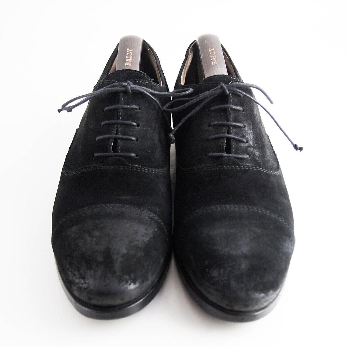 Buttero Buttero Cap Toe Ofords Black Waxed Suede Mens US 10 EU 43 Size US 10 / EU 43 - 3 Thumbnail