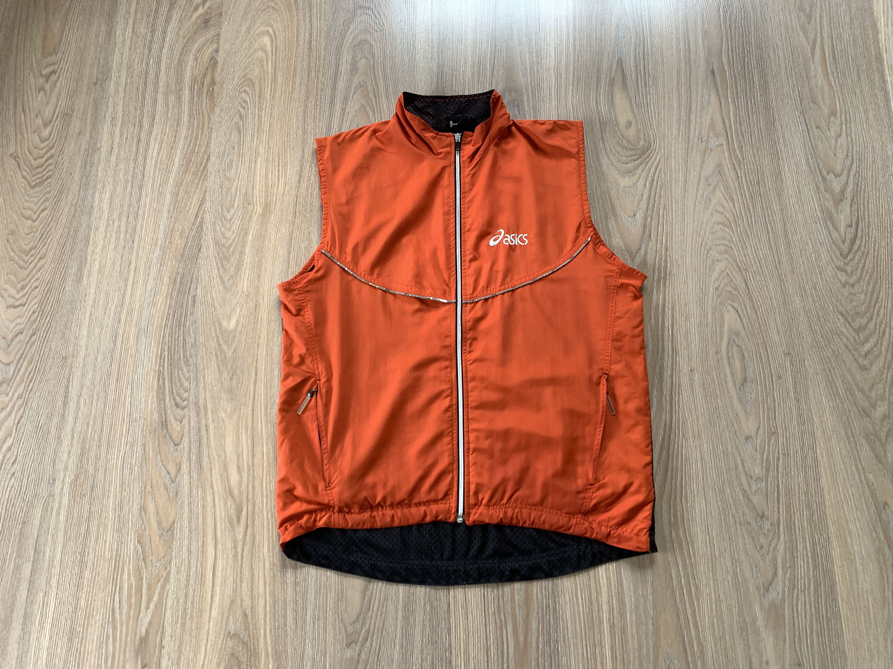 Asics × Vintage Vintage Asics Men’s Orange Full Zip Vest Size US M / EU 48-50 / 2 - 1 Thumbnail