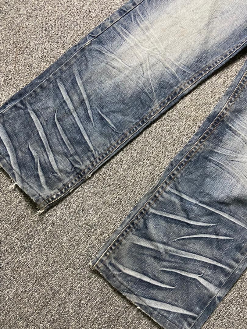 Japanese Brand ANTFUI World Brand Distressed Jeans (186) Size US 32 / EU 48 - 14 Thumbnail