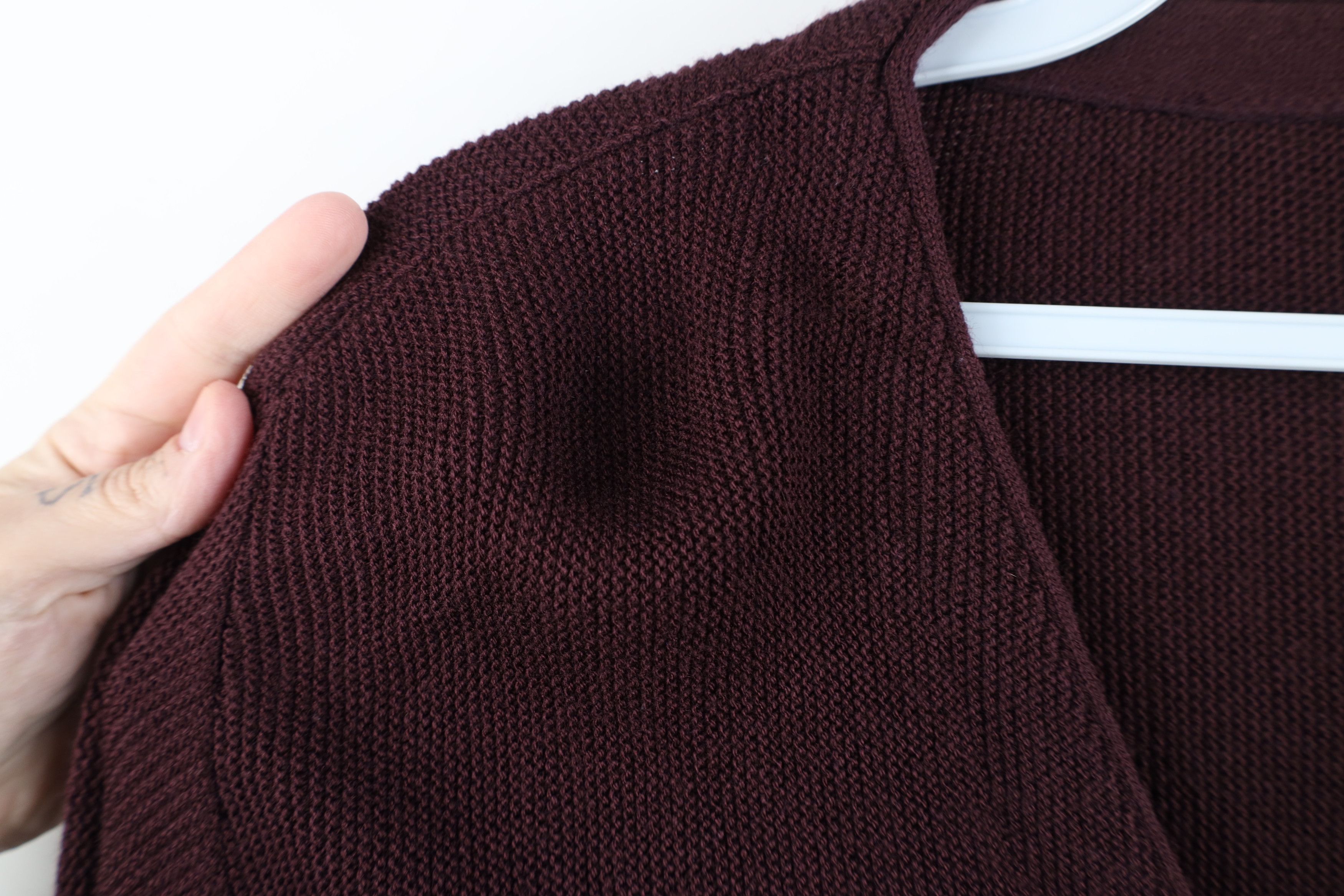 Vintage Vintage 90s Streetwear Blank Knit Cardigan Sweater Purple Size US M / EU 48-50 / 2 - 8 Thumbnail