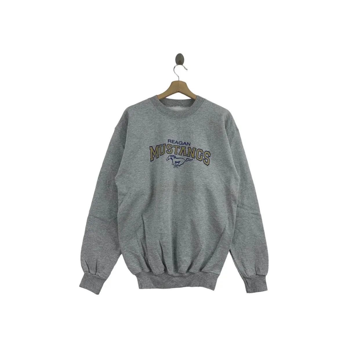 Vintage Vintage REAGAN MUSTANGS GTA Muscle Car Sweatshirt Pullover Size US L / EU 52-54 / 3 - 1 Thumbnail
