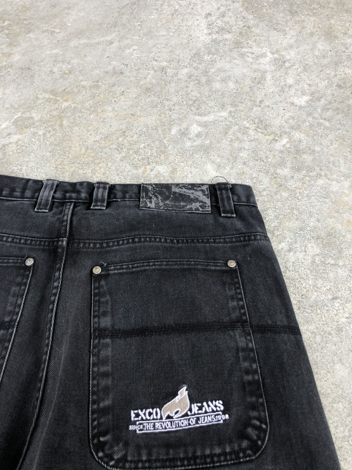 Japanese Brand Japanese Exco Baggy Jeans Embroidered Carpenter Distressed Size US 34 / EU 50 - 17 Thumbnail