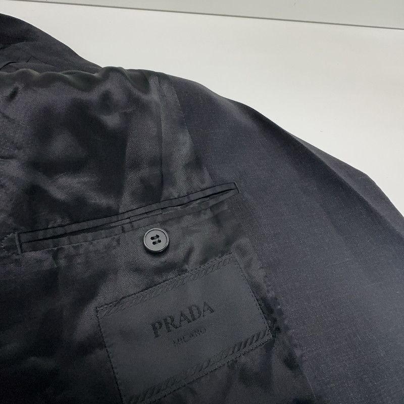 Prada Prada Classic Casual Black Blazer-2506 Size US L / EU 52-54 / 3 - 1 Thumbnail