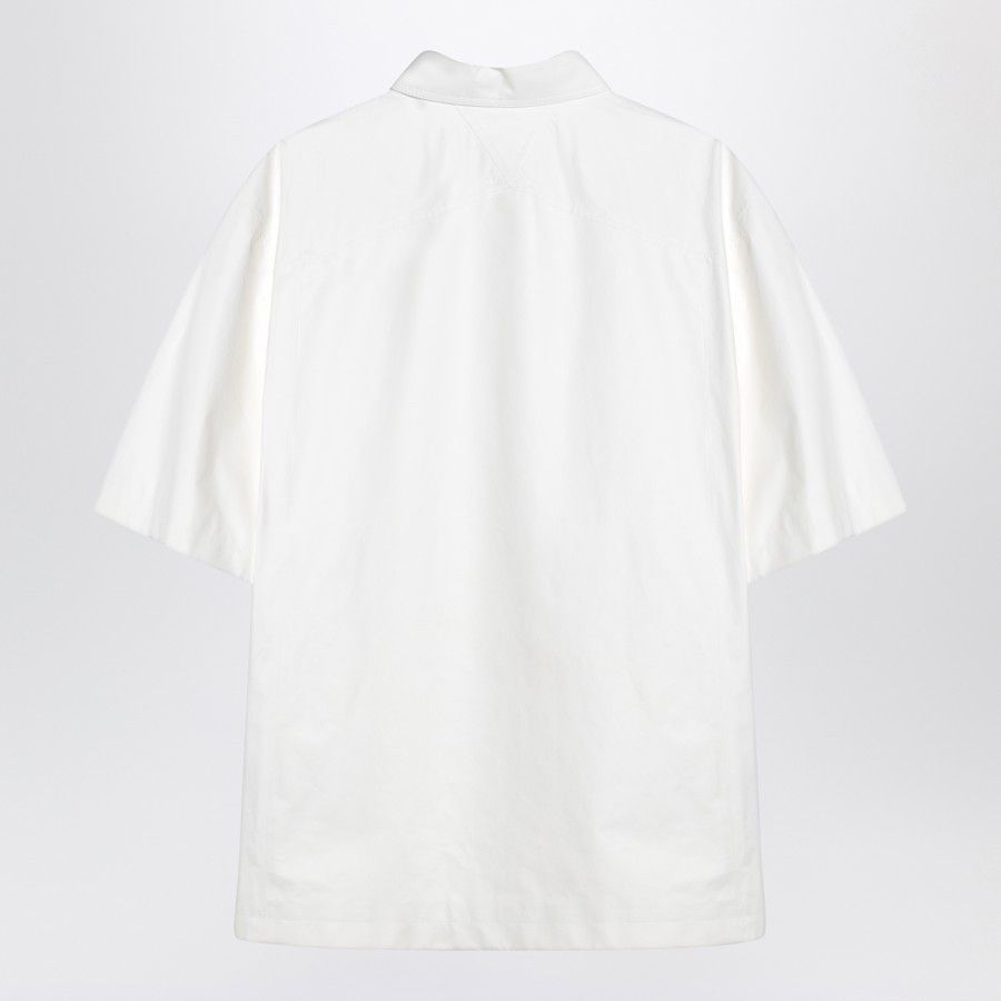 Bottega Veneta o1d2blof0825 Leather Shirt in White Size US M / EU 48-50 / 2 - 2 Thumbnail