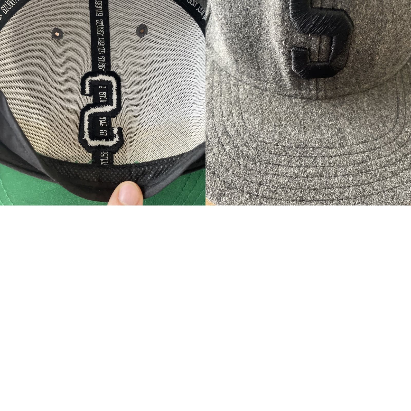 Vintage Stussy Capz Charcoal Gray Wool Blend Snapback Hat Vintage 90s Capz Wool Twill Adjustable One Size Mens Gray 90s Streetwear Vintage WomensMens Size ONE SIZE - 8 Thumbnail