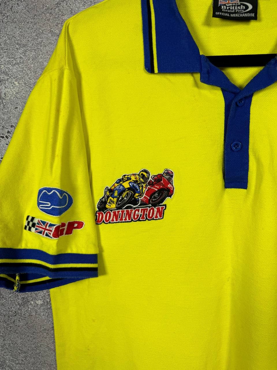 Vintage Vintage GAS British Grand Prix Donington Motorcycle Racing Size US L / EU 52-54 / 3 - 6 Thumbnail