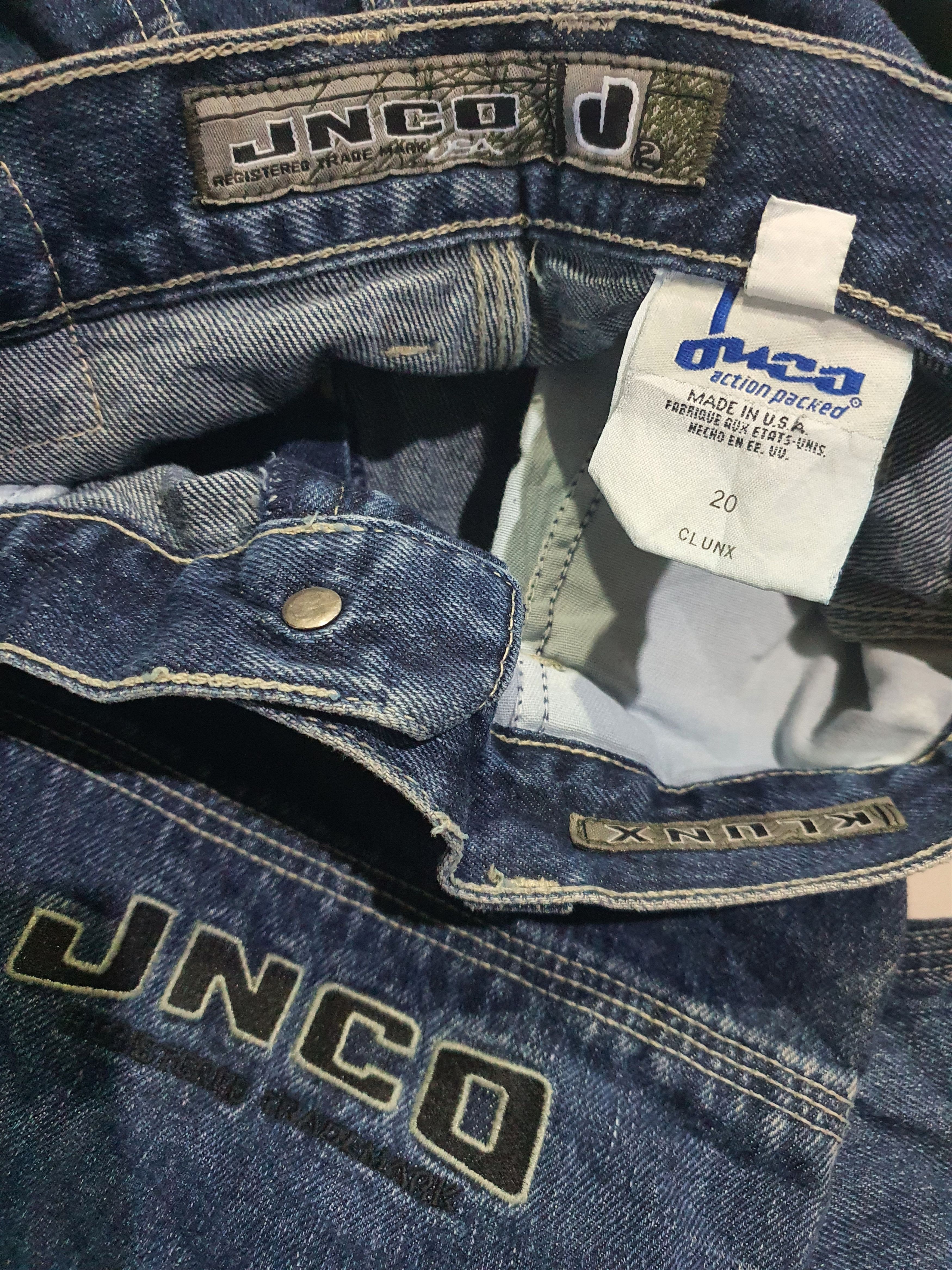 JNCO × Vintage Rare! Vintage 90s JNCO Denim Baggy Pants Made in USA Size 31 Size US 31 - 3 Thumbnail