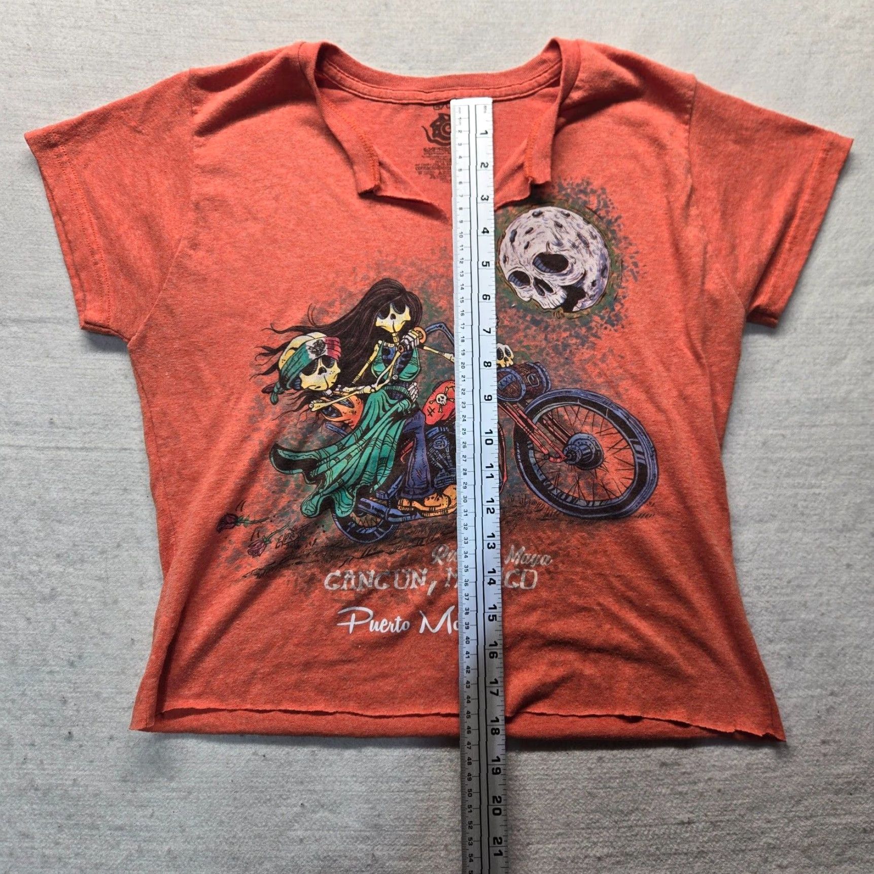 Express Vibrant Orange Mexico Graphic Print Fashionable Short Sleeve Tee for Women LargeサイズExpressate Letter L Size 36" / US 14 / IT 50 - 5 Thumbnail