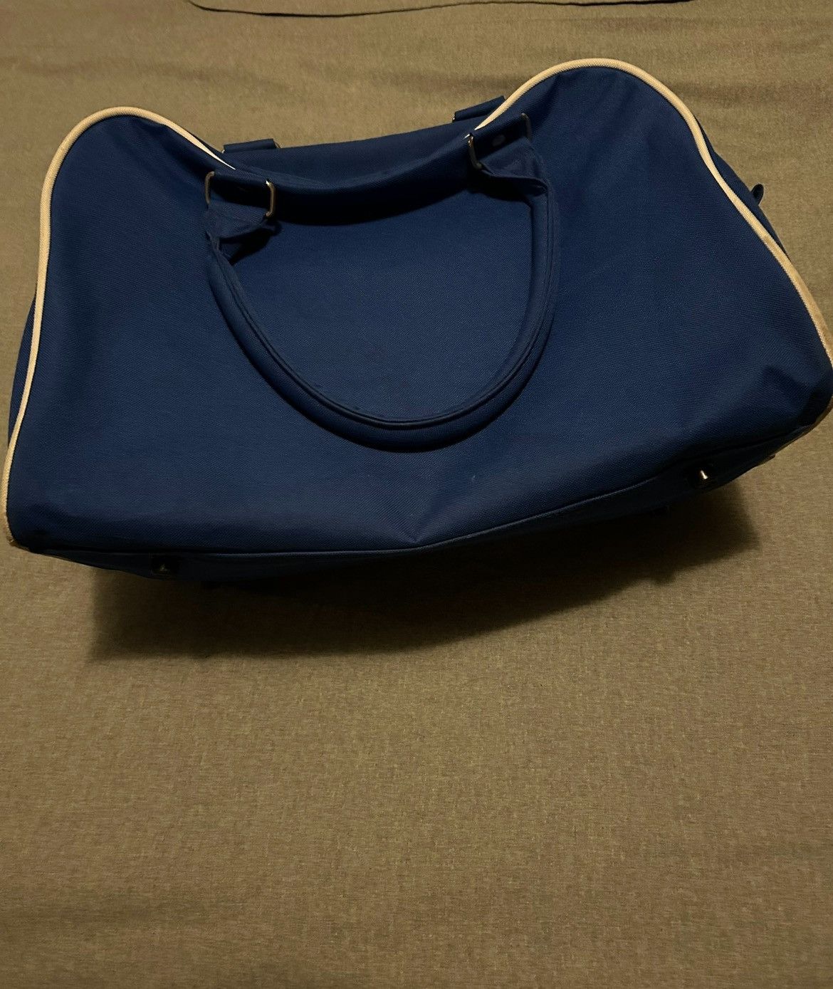 Vintage Blue white Striped duffel vintage tennis bag Size ONE SIZE - 3 Thumbnail