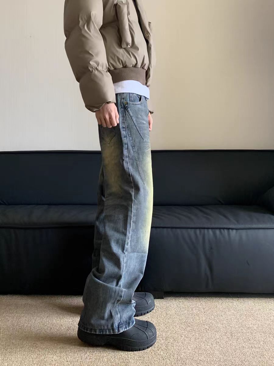 Japanese Brand × Jean Vintage washed and dirty dyed micro flare jeans Size US 34 / EU 50 - 4 Thumbnail