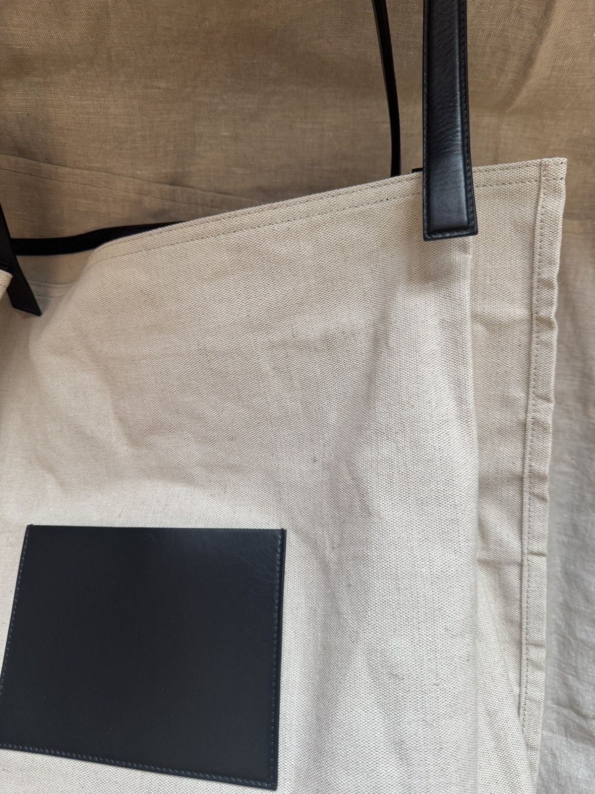 Jil Sander jil sander XXL canvas & leather tote bag Size ONE SIZE - 9 Thumbnail