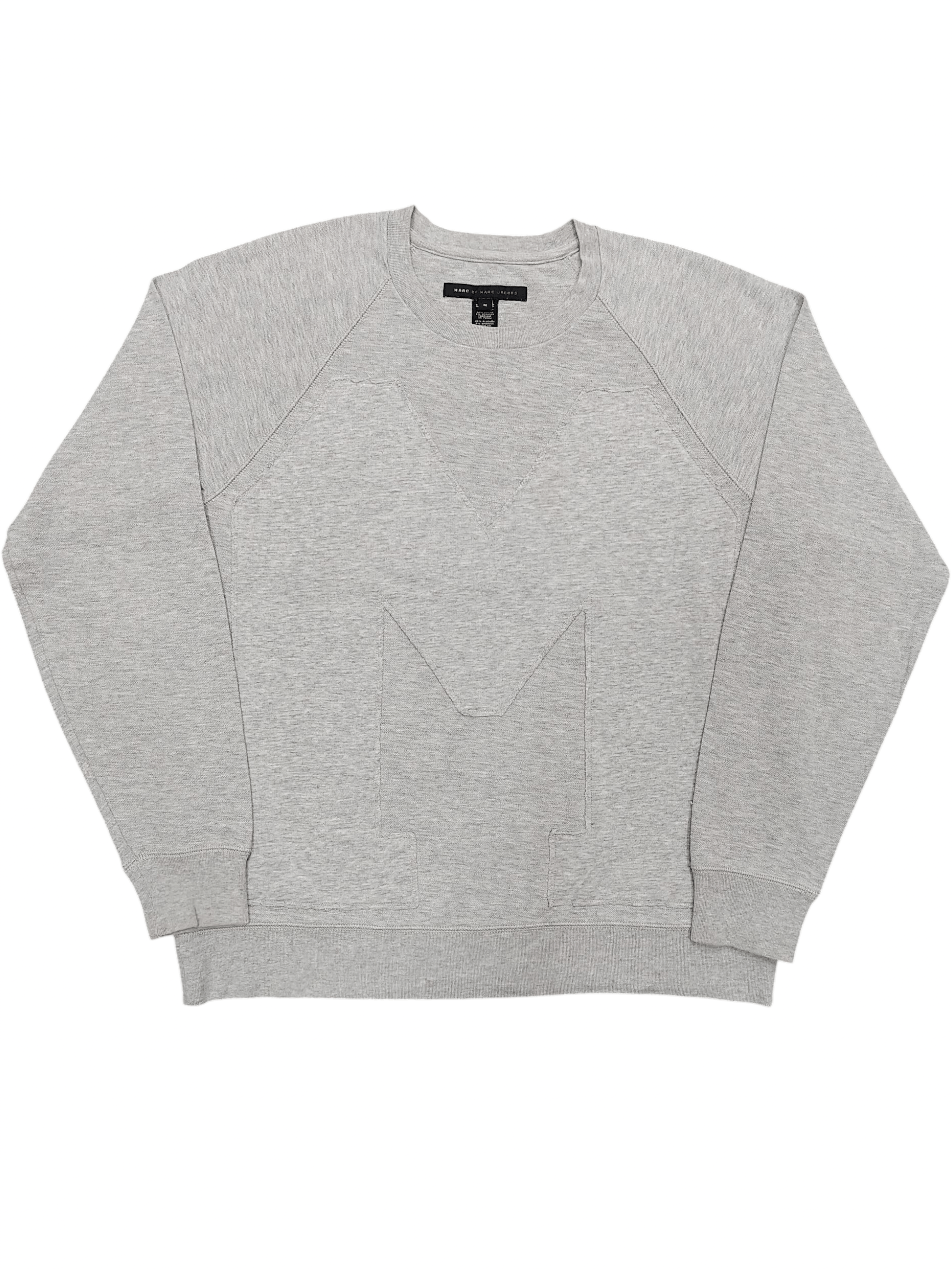 Marc Jacobs Marc Jacobs💥Minimalist Big Logo Pacthwork Sweatshirt Size US M / EU 48-50 / 2 - 1 Thumbnail