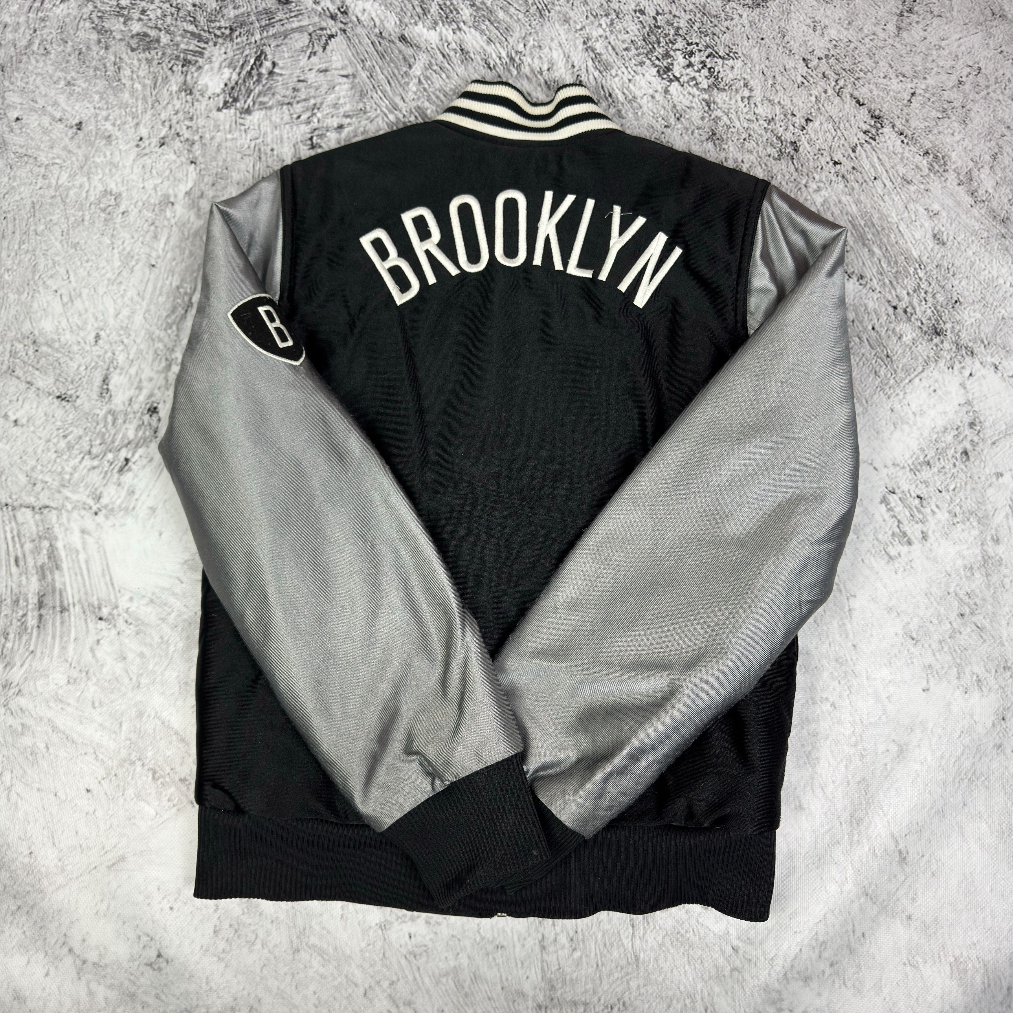 Adidas Adidas Brooklyn Nets Basketball Full Zip Bomber Jacket Size M / US 6-8 / IT 42-44 - 9 Thumbnail