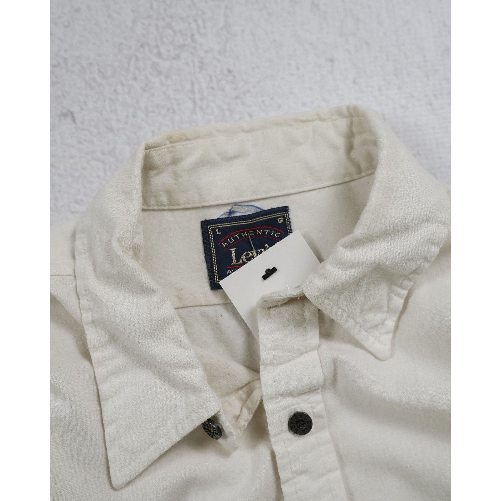 Levi's Vintage 90s Levis White Button-Down Shirt - Men's Large Size US L / EU 52-54 / 3 - 3 Thumbnail