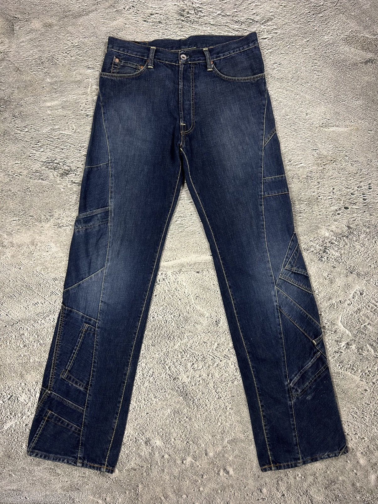 Evisu Evisu EU ED jeans vintage denim pants patchwork navy Y2K Size US 30 / EU 46 - 8 Thumbnail