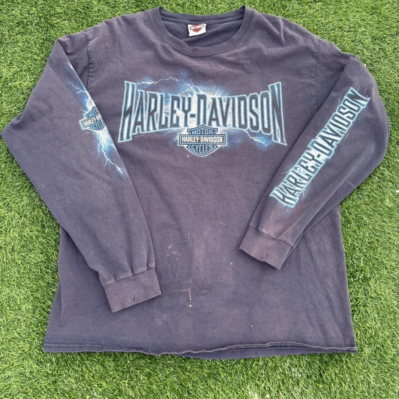 Harley Davidson Harley Davidson Lightning long sleeve size large faded out Size US L / EU 52-54 / 3 - 1 Thumbnail