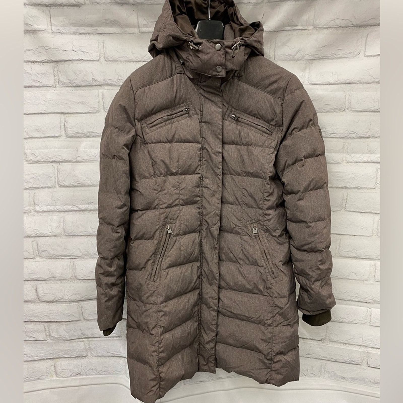 Roots Roots Down Parka Puffer Coat Large Brown Size L / US 10 / IT 46 - 2 Thumbnail