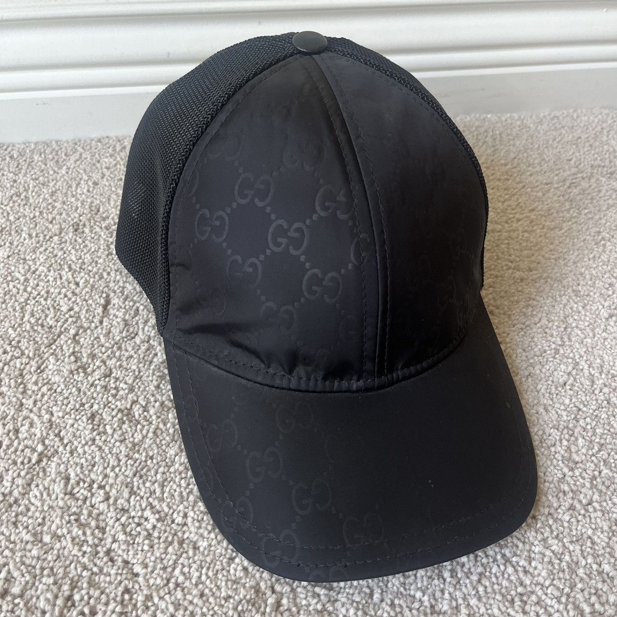 Gucci Gucci Monogram Nylon Trucker Mesh Baseball Hat Size ONE SIZE - 1 Thumbnail