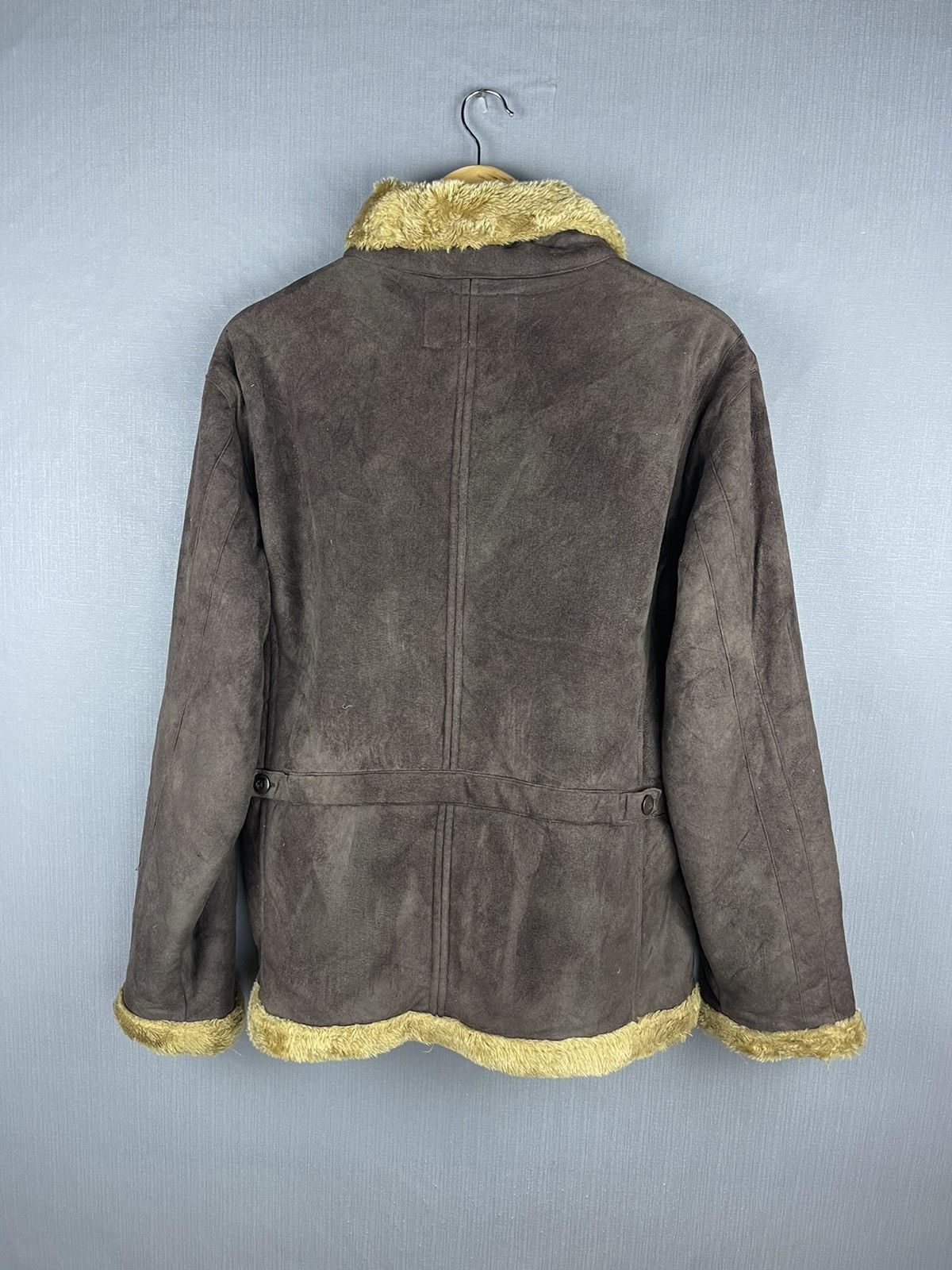 Vintage VTG BOBSON INTERNATIONAL Sherpa Lined Suede Leather Jacket Size US L / EU 52-54 / 3 - 2 Thumbnail