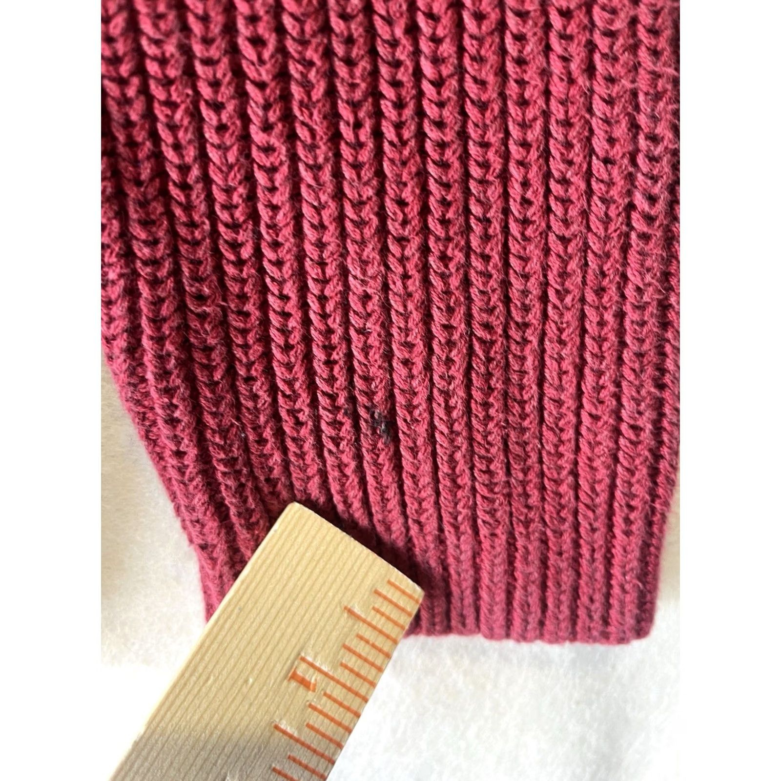 Vintage LL Bean Men’s M Red Cotton Sweater Rib Henley Size US M / EU 48-50 / 2 - 7 Thumbnail